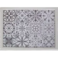 Kniedienblad met kussen eronder Laptray schootkussen Tegels Grijs